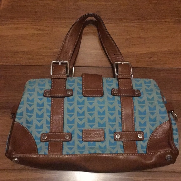 Michael by Michael Kors Brown and Teal Purse - Picture 2 of 8